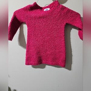 Pink Sweater Dress 18-24m Chunky Texture